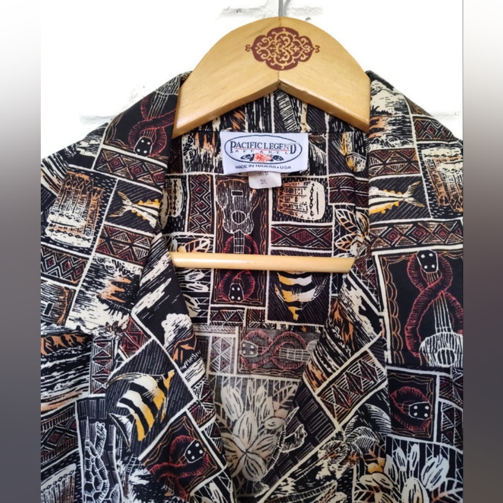 Pacific Legend Hawaiian Luau Beach Cruise Shirt Size 2XL